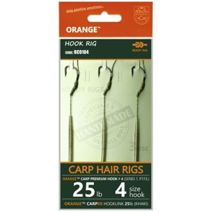 Life orange návazce carp hair rigs s1 20 cm 3 ks - 6 20 lb