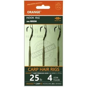 Life orange návazce carp hair rigs s2 20 cm 3 ks - 4 25 lb