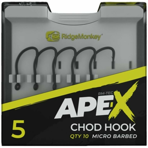 Ridgemonkey háček ape-x chod barbed 10 ks - velikost 5