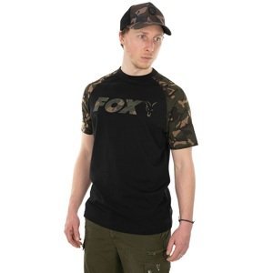 Fox triko raglan t shirt black camo - s