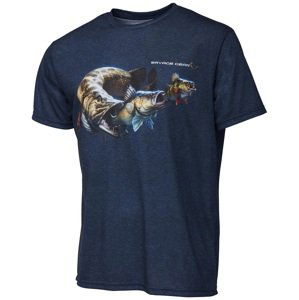 Savage gear tričko cannibal tee blue - l