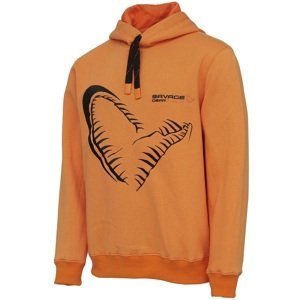 Savage gear mikina mega jaw hoodie sun orange - m