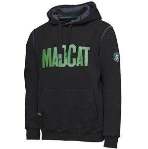 Madcat mikina mega logo hoodie black caviar - l