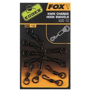 Fox obratlíky edges kwik change hook swivels - 10