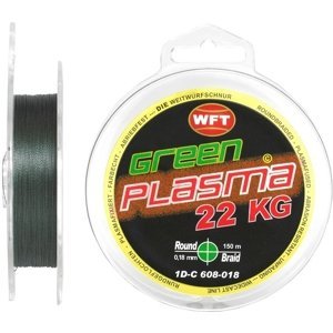 Wft šňůra kg plasma round green 150 m - 0,14 mm 18 kg