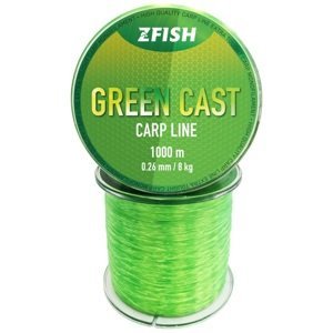 Zfish vlasec green cast carp line - 1000 m 0,26 mm
