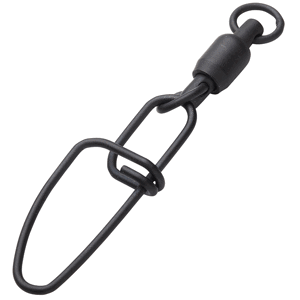 Madcat karabinka s obratlíkem stainless bb swivels w crossl snap black 3 ks - 2 75 kg