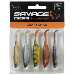 Savage gear gumová nástraha craft shad clear water mix 5 ks - 10 cm 6 g