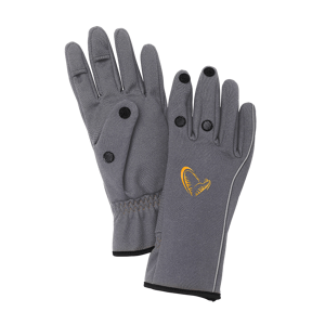 Savage gear rukavice softshell glove grey - l