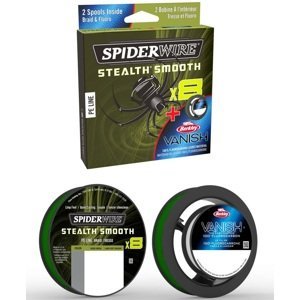 Spiderwire splétaná šňůra stlth smooth8 moos green 150m - 0,11 mm 10,3 kg