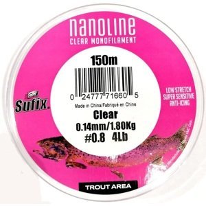 Sufix vlasec nanoline čirý - 100 m 0,10 mm 0,91 kg