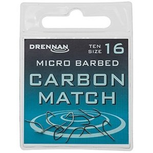 Drennan háčky carbon match - velikost 20