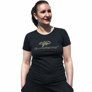 Giants fishing tričko dámské černé camo logo - velikost l