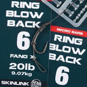 Nash návazec ring blow back rig micro barbed 9,07 kg - velikost 2