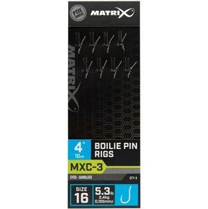 Matrix návazec mxc-3 boilie pin rigs barbless 10 cm - size 12 0,20 mm