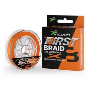 Intech first splétaná šňůra braided line braid x8 orange 150 m - 0,26 mm 16,33 kg