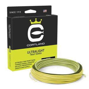 Cortland muškařská šňůra trout ultralight freshwater tricolor - wf5f 90 ft