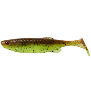 Savage gear gumová nástraha fat minnow t tail bulk chartreuse pumpkin - 7,5 cm 5 g