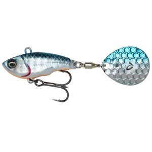 Savage gear fat tail spin sinking blue silver - 8 cm 24 g