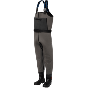 Scierra brodící kalhoty helmsdale neo 4,5 mm chest bootfoot felt grey blue - xl 44-45