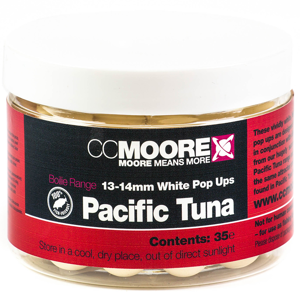 Cc moore plovoucí boilie pacific tuna bílé extra plovoucí 13-14 mm 45 ks