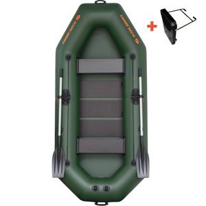 Kolibri člun k-280 t zelený lamelová podlaha + držák