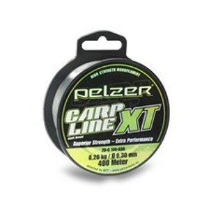 Pelzer vlasec carp line xt green 1200 m-průměr 0,35 mm / nosnost 12,1 kg