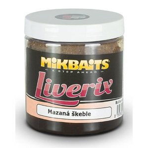 Mikbaits liverix boilie v dipu mazaná škeble 250 g - 24 mm