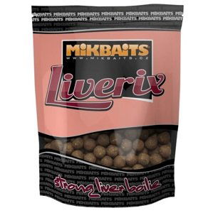 Mikbaits boilie liverix mazaná škeble 1 kg 24 mm