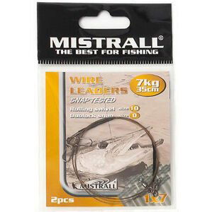 Mistrall ocelové lanko wire leaders 35 cm-15 kg