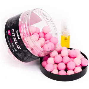 Nash plovoucí boilies citruz pop ups pink + 3 ml spray-20 mm
