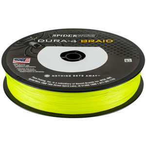 Spiderwire splétaná šňůra dura4 150 m yellow-průměr 0,40 mm / nosnost 45 kg