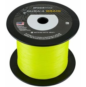 Spiderwire splétaná šňůra dura4 yellow-průměr 0,35 mm / nosnost 35 kg