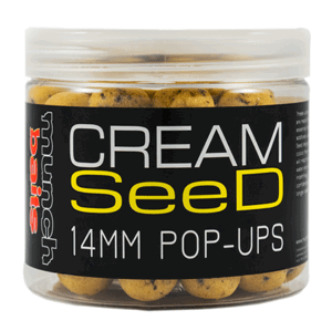 Munch baits plovoucí boilies pop-ups cream seed 200 ml-18 mm