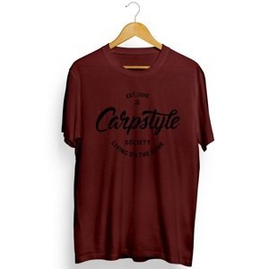 Carpstyle tričko t shirt 2018 burgundy-velikost xxl