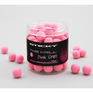 Sticky baits plovoucí boilies the krill pop-ups pink ones 100 g-12 mm