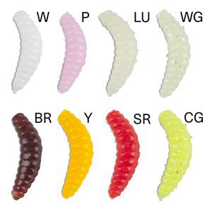 Saenger iron trout gumové nástrahy bee maggots 2,5 cm-barva cg