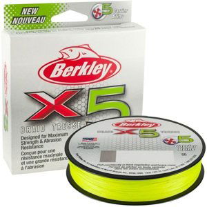 Berkley splétaná šňůra x5 flame green 150 m-průměr 0,25 mm / nosnost 27 kg