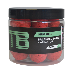 Tb baits vyvážené boilie balanced + atraktor glm squid strawberry 100 g - 20 mm