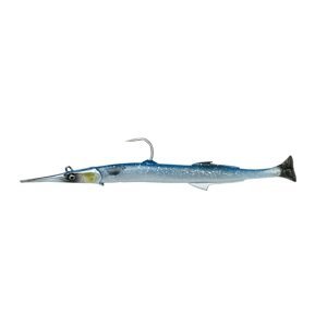 Savage gear gumová nástraha 3d needlefish pulse tail blue silver - 14 cm 12 g