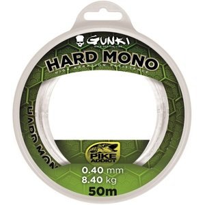 Gunki Vlasec Hard Mono 50m Nosnost: 17,2kg, Průměr: 0,60mm