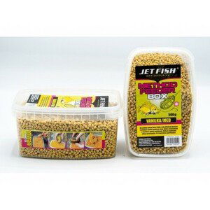 Jet Fish Pelety Feeder Method Box 500g Příchuť: Vanilka Med