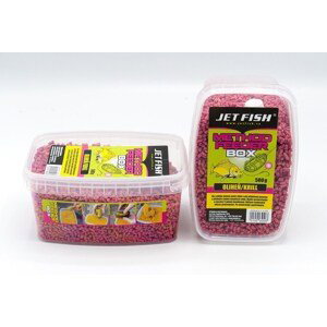 Jet Fish Pelety Feeder Method Box 500g Příchuť: Oliheň Krill