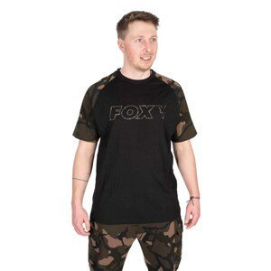 Fox Tričko Black Camo Outline T-Shirt Velikost: L