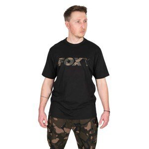 Fox Tričko Black Camo Logo T-Shirt Velikost: M