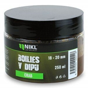 Nikl Boilies v Dipu 18+20mm 250g Hmotnost: 250g, Průměr: 18+20mm, Příchuť: Crab