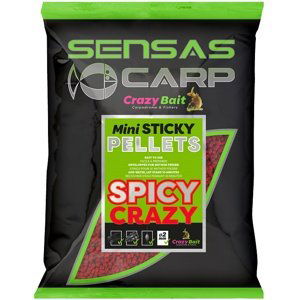 Sensas Pelety Mini Sticky 700g Hmotnost: 700g, Průměr: 2mm, Příchuť: Spicy