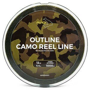 Avid Carp Vlasec Outline Camo Reel Line 1000 m Varianta: 12lb, Nosnost: 5,4kg, Průměr: 0,31mm