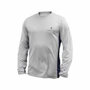 Westin Tričko Pro UPF Long Sleeve Grey/Navy Blue Velikost: L
