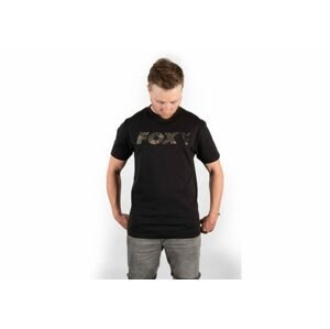 Fox Triko Black/Camo Chest Print T-Shirt Velikost: M